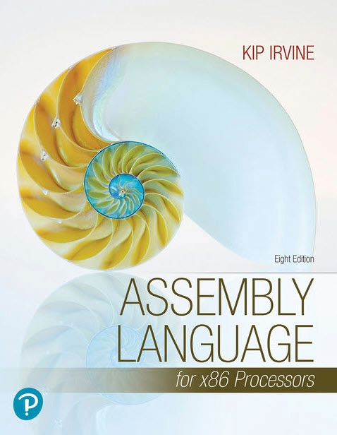 Cover of Irvine, K. (2020). Assembly Language for x86 Processors, 8th ed.